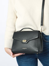 Cross Body Tas Milano Cosmos Leder Lancaster Zwart milano cosmos 55-vue-porte