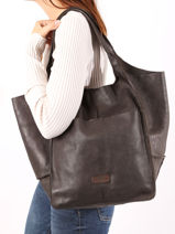 Schoudertas Heritage Leder Biba Zwart heritage HOM1L-vue-porte