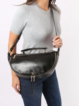 Cross Body Tas M Origami Leder Lancel Bruin origami A12528-vue-porte