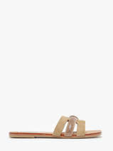 Slippers Edriah Uit Leder Steve madden Beige women 11002559