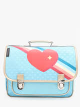 Boekentas 2 Compartimenten Caramel et cie Blauw boheme FI