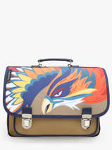 Boekentas 2 Compartimenten Caramel et cie Bruin fier GA