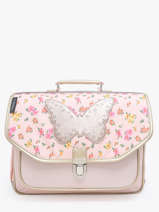 Boekentas 2 Compartimenten Caramel et cie Roze boheme FI