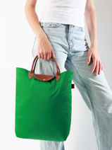 Longchamp Le pliage original Handtas Geel-vue-porte