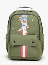 Rugzak 2 Compartimenten Jack piers Groen jp boys B