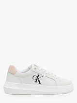 Sneakers Uit Leder Calvin klein jeans Wit women 8230LA