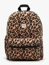 Rugzak 2 Compartimenten Basilic pepper Bruin delhi BDEH02