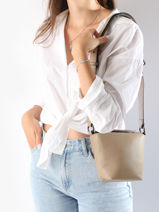 Cross Body Tas Manege Leder Etrier Beige manege EMAN078S-vue-porte