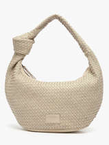 Schoudertas Parma Leder Basilic pepper Beige parma BPAR01