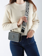 Cross Body Tas Animal Vanessa wu Zwart animal MA0110-vue-porte