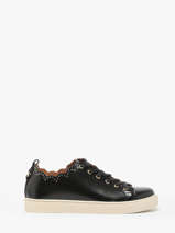 Sneakers Julie Clous Uit Leder Maison toufet Zwart women 22231AU