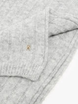 Sjaal Tommy hilfiger Grijs timeless AW16655-vue-porte