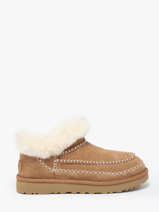 Boots Classic Ultra Mini Alpine Uit Leder Ugg Beige women 1158224