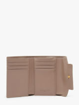 Portefeuille Leder Lancaster Beige donna grace 60-vue-porte