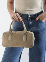 Handtas Velvet Caviar Leder Milano Beige velvet caviar VC24112-vue-porte