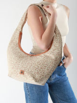 Schoudertas Leopard Vanessa wu Beige leopard MA0130-vue-porte