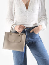 Longchamp Cabas longchamp Handtas Beige-vue-porte