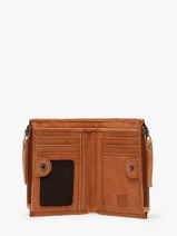 Portefeuille Leder Biba Bruin heritage HAK6L-vue-porte