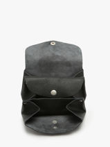 Portemonnee Le Gustave Leder Paul marius Zwart vintage GUSTAVEM-vue-porte