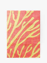 Sjaal Coral Linnen 100x100cm Biba Rood accessoires RI255A