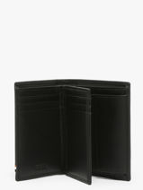 Portefeuille Met Portemonnee Leder Hugo boss Zwart iconic HLG421A-vue-porte
