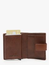 Chequehouder Met Portemonnee Leder Maverick Bruin rough gear MAVRG063-vue-porte