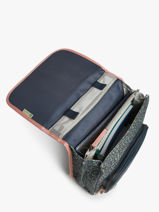 Rugzak Vintage Fantasy 2 Compartimenten Cameleon Blauw vintage fantasy SD39-vue-porte