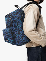 Rugzak 2 Compartimenten Met 16" Laptopvak Eastpak Blauw pbg authentic PBGA5BIK-vue-porte
