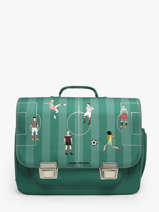 Boekentas 2 Compartimenten Jeune premier Groen classics C