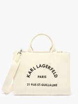 Handtas Rsg Katoen Karl lagerfeld Wit rsg A1W50010