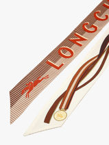 Longchamp Soie gots Sjaal Beige-vue-porte