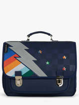 Boekentas 2 Compartimenten Caramel et cie Blauw fier GA