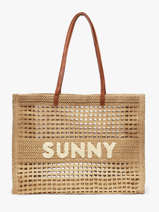 Schoudertassen Beach Papier Miniprix Bruin beach Q636