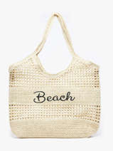 Schoudertassen Beach Papier Miniprix Beige beach Q637