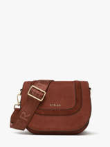 Cross Body Tas S Lasso Leder Etrier Bruin lasso ELAS152S