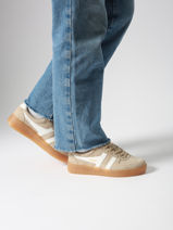 Sneakers Grandslam Uit Leder Gola Groen women CLA589-vue-porte