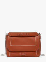 Cross Body Tas L Ninon Soft Leder Lancel Rood ninon A13783