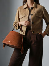 Cross Body Tas Country Leder Etrier Bruin country ECOU161M-vue-porte