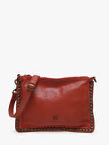 Cross Body Tas Heritage Leder Biba Rood heritage POR2L