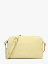 Cross Body Tas Sculpted Calvin klein jeans Geel sculpted 4K3036G