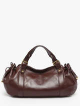 Schoudertas Froisse Leder Gerard darel Bruin froisse DCS01474