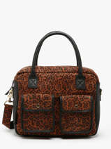 Cross Body Tas Dandy Leopard Leder Paul marius Bruin leopard DANDYLEO