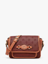 Cross Body Tas Embossed Lulu castagnette Violet embossed ZAIDOU