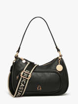 Schoudertas Pocket Lulu castagnette Zwart pocket ZAHYNA