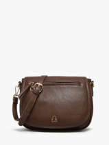 Cross Body Tas Zip Lulu castagnette Bruin zip ZAHAR