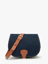 Cross Body Tas Le Bohmien Denim Brut Paul marius Blauw denim brut BOHEMDEB