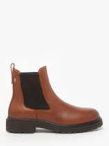 Chelsea Boots Uit Leder Tommy hilfiger Bruin women 8766BDS