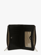 Portefeuille Leder Mila louise Zwart vintage 3576E-vue-porte