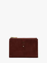 Portefeuille Leder Mila louise Beige vintage 3576V