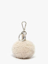 Sleutelhanger Shearling Pompom Leder Nathan baume Beige nathan 200N